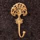 Golden Brass Tree Key Wall Hooks