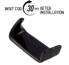 Black Adhesive Wall Hook Made of Premium Ceramic