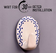 Modern Ceramic Adhesive Hook for Home