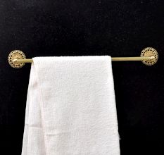 Golden Handmade Towel Hanger Made of Premium Brass