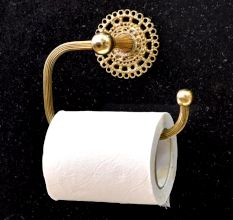 Premium Toilet Paper Holder Made of Brass in Golden Finish