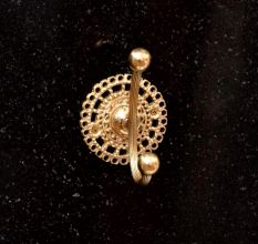 Golden Finish Handmade Brass Hook for Home Decoration