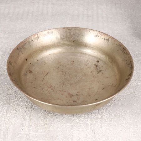Gray Finish Indian Bowl Made of High-Quality White Metal