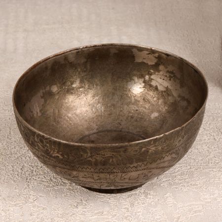 Handcrafted Engraved Brass Bowl for Home & Office Decor