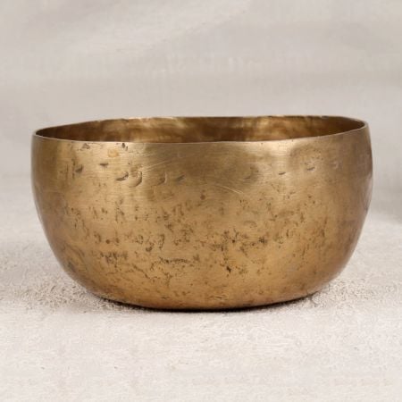 Brown Finish Tibetan Singing Bowl Made of Bell Metal