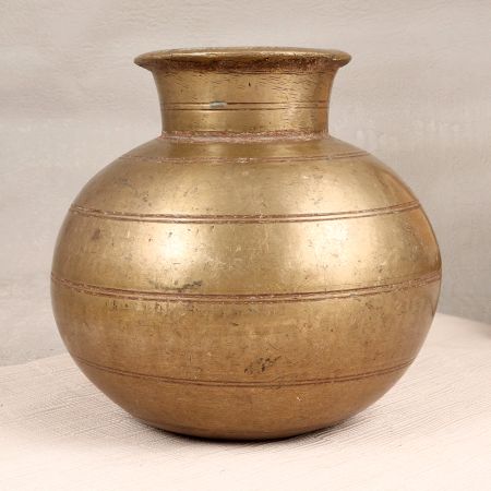 Himalayan Art Finest Brass Holy Pot for Indoor Decoration