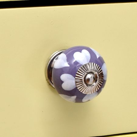 Light Purple Heart Knob (1)