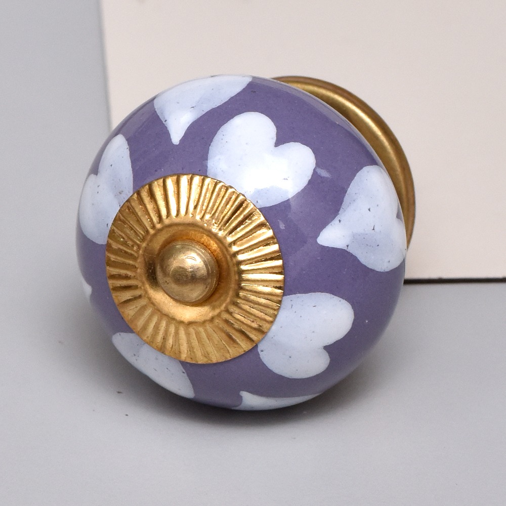 Light Purple Heart Knob (1)