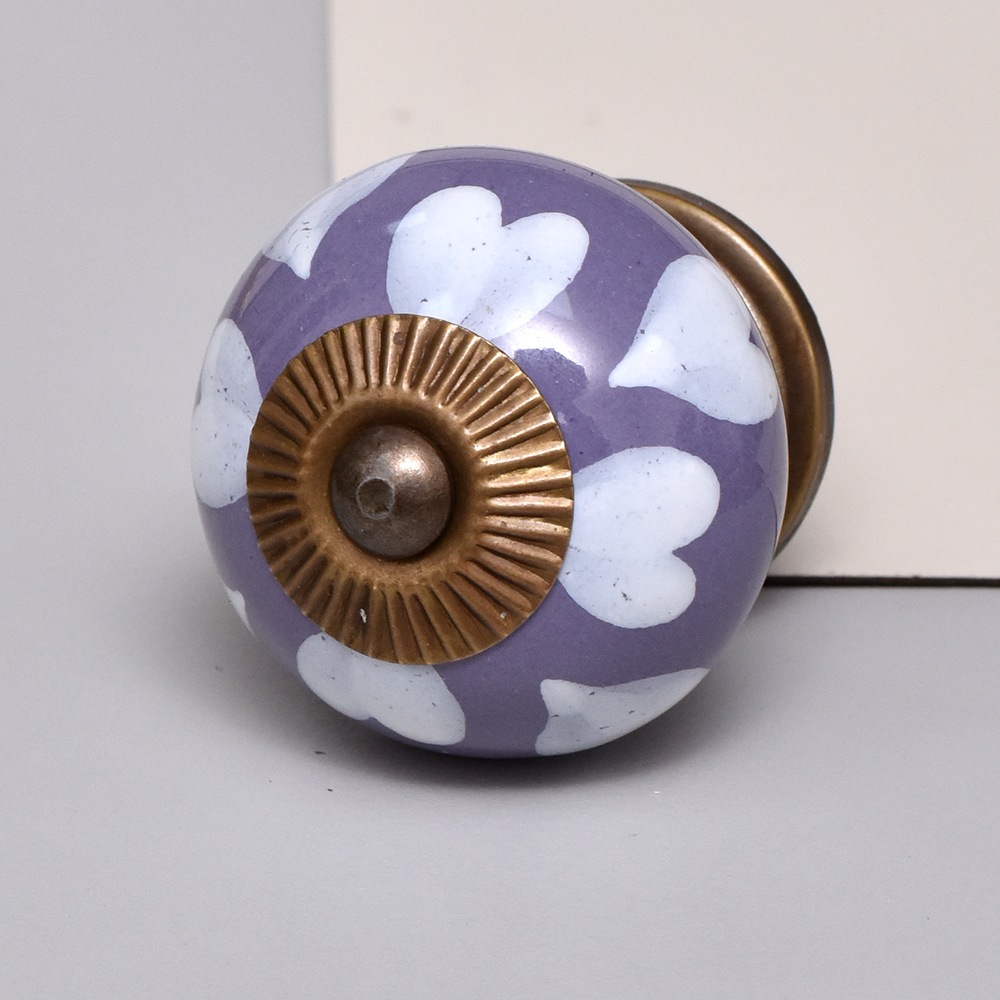 Light Purple Heart Knob (1)