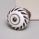 White Etched Ceramic Floral Cabinet Knobs Online