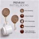 Round Jute wooden Single Wall Hook
