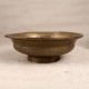 Vintage Brass God Bathtub Bowl in Antique Brown Finish