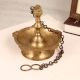 South Indian Brass Hanging Oil Lamp for Prayer Room