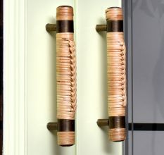 Natural Small Round Rattan Cabinet Handles