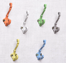 6 Pieces Multicolor Mix Iron Decorative Wall Hooks