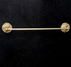 Golden Finish Towel Hanger Made of Premium Brass