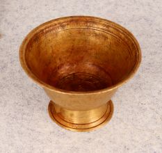 Vintage Handcrafted Brass Kumkum Bowl for Prayer Room