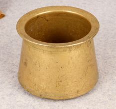 Traditional High-Quality Brass Panchpatra Pot for Rituals