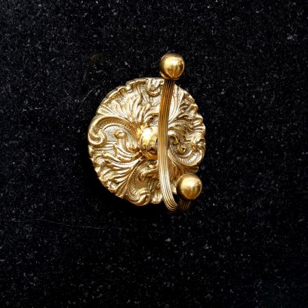 Handmade Brass Golden Finish Hook for Hanging Clothes