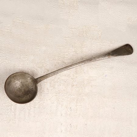Handmade Finest Brass Cooking Spoon in Grey Finish