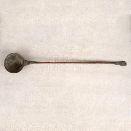 Handcrafted Cooking Spoon in Vintage Finish Made of Brass