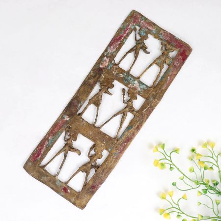 Handcrafted Vintage Brass Tribal Wall Art for Collection