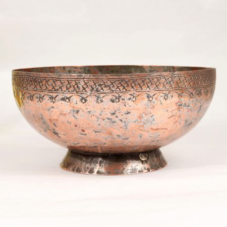 Vintage Finest Copper Islamic Art Bowl for Home Decor