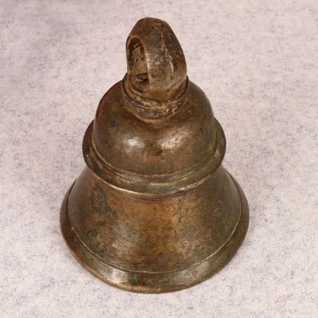 Vintage Handmade Brass Hanging Bell for Temple