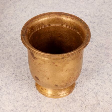 Handmade Finest Brass Panchpatra Pot for Prayer Room