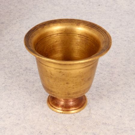 Brown Finish Panchpatra Pot Made of Premium Brass
