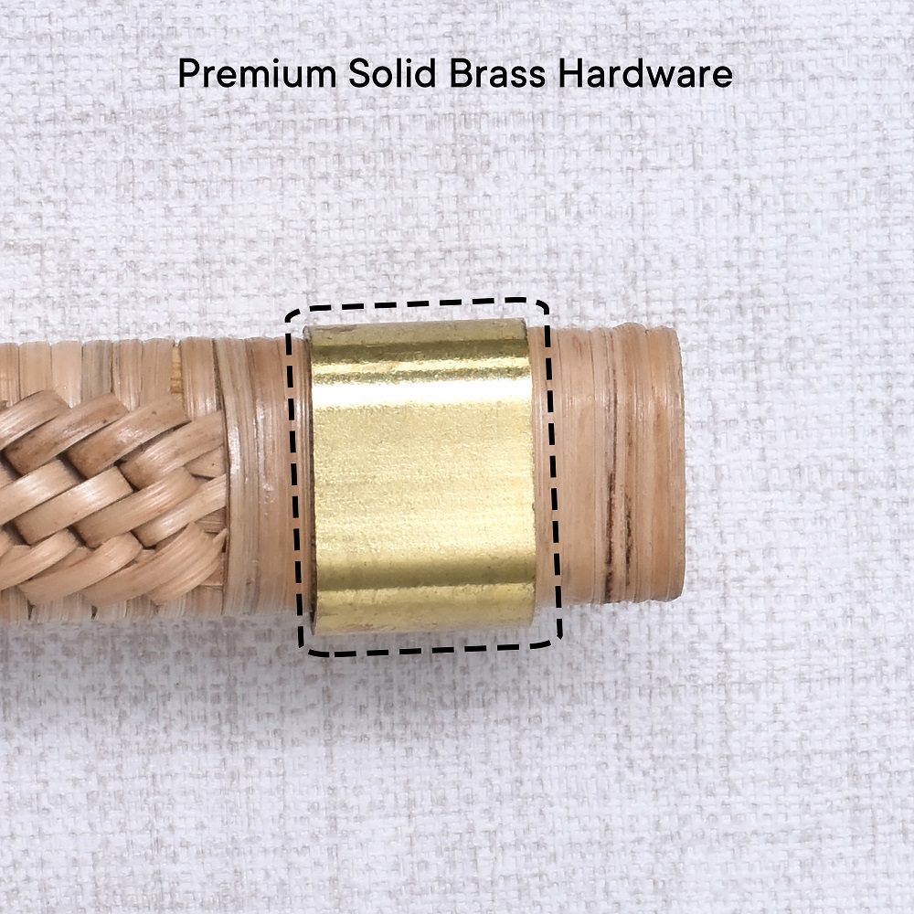 Natural Rattan Long Cabinet Handles (8 Inch)