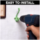 Green Wall Mounted Iron Coat Hooks