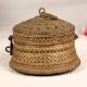 Round Finest Brass Jewelry Box for Home and Office Decor
