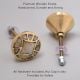 Gold Embroidered Metal Cabinet Knobs 6 Pieces