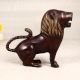 Dark Finish Handmade Lion Statue Made of Finest Brass