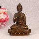 Dark Finish Handmade Brass Buddha Statue for Decor