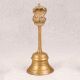 Vintage Brass Garuda Brass Bell in Brown Finish for Prayer