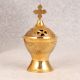 Handmade Golden Shiny Brass Incense Burner for Decor