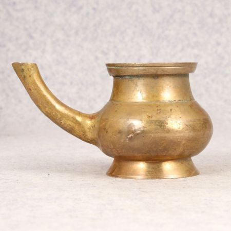 Vintage Finest Brass Water Pot with Spout for Prayer Room