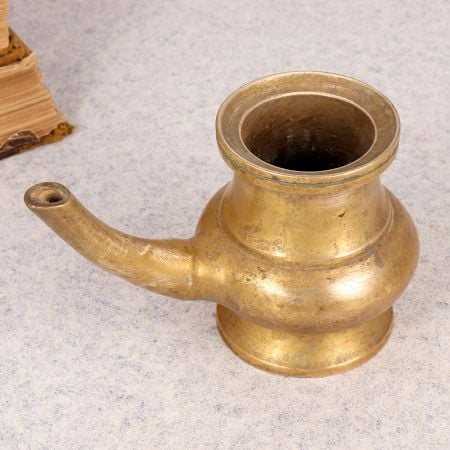 Indian Traditional Sagar Water Pot with Spout Made of Brass