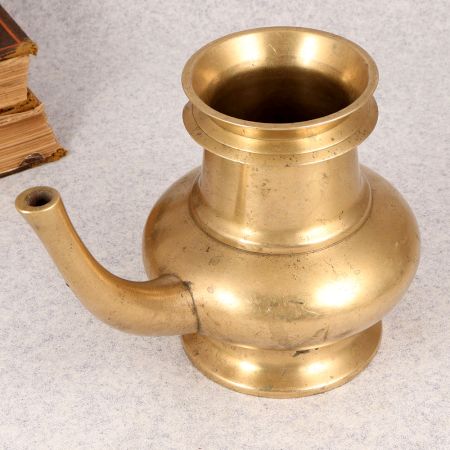 Handmade Traditional Brass Sagar Water Pot with Spout