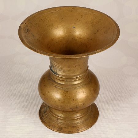 South Indian Brass Flower Pot for Home and Office Decor