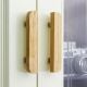 Handmade Natural Wooden Door Handles 6 Inch 1 Pair