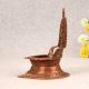 South Indian Brass Gajlakshmi Oil Lamp for Prayer Room
