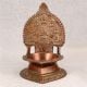 South Indian Art Brass Gajalaxmi Oil Lamp for Prayer Room