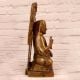 Handmade Finest Brass Raghavendra Swamy Statue for Decor