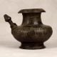 Dark Finish Vintage Brass Holy Water Pot with Spout