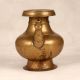 Elegant Brown Brass Water Pot with Spout for Prayer Room