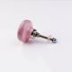 Pink Ceramic Button Knob