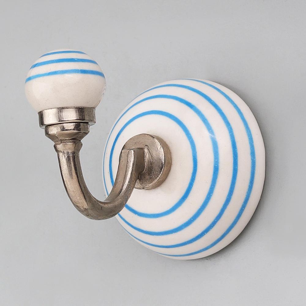 White Turquoise Strip Hooks